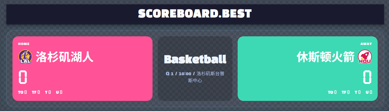 Neon Bar Scoreboard